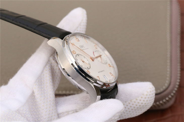 IWC-PORTUGIESER-AUTOMATIC-5007-STAINLESS-STEEL-SILVER-GOLD-NUMERALS-IW5007-04-011 IWC PORTUGIESER AUTOMATIC 5007 STAINLESS STEEL SILVER GOLD NUMERALS IW5007 04 011