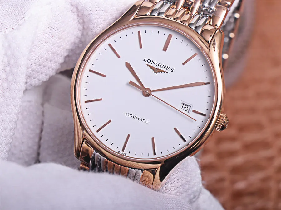 LONGINES-LYRE-38.5-AUTOMATIC-PVD-RED-WHITE-BRACELET-L4.960.1.12.7_3 LONGINES LYRE 38.5 AUTOMATIC PVD RED WHITE BRACELET L4.960.1.12.7 3