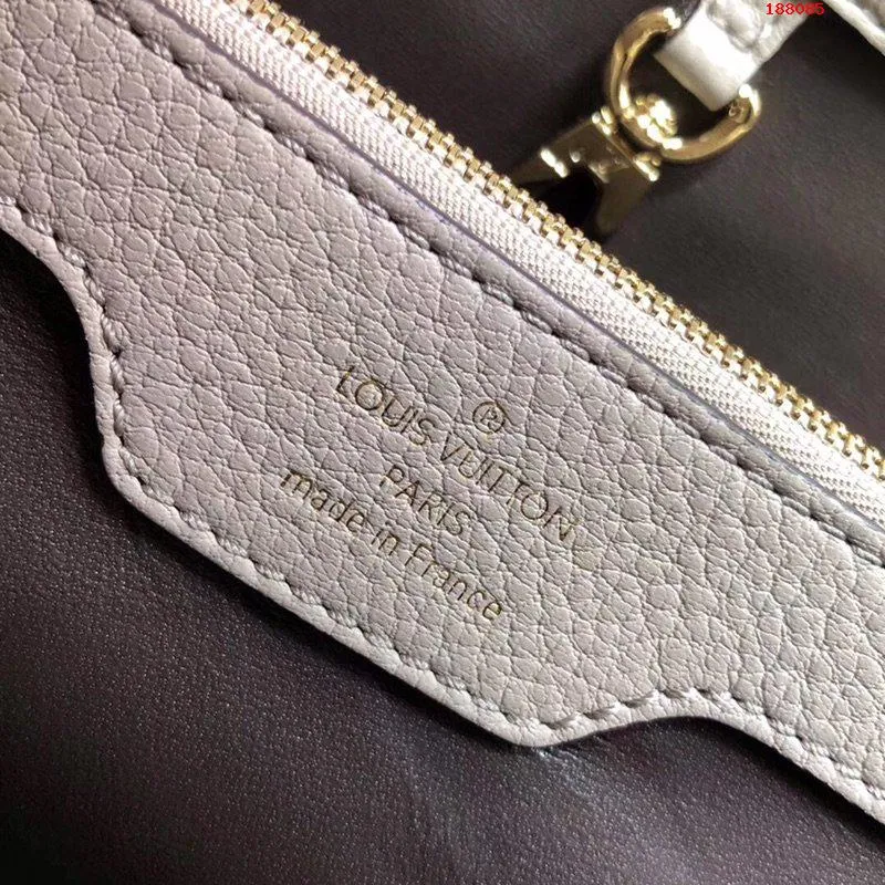 LOUIS VUITTON CAPUCINES BB HANDBAG PYTHON HANDLE TAURILLON LEATHER GRAY N92041_9 LOUIS VUITTON CAPUCINES BB HANDBAG PYTHON HANDLE TAURILLON LEATHER GRAY N92041 9