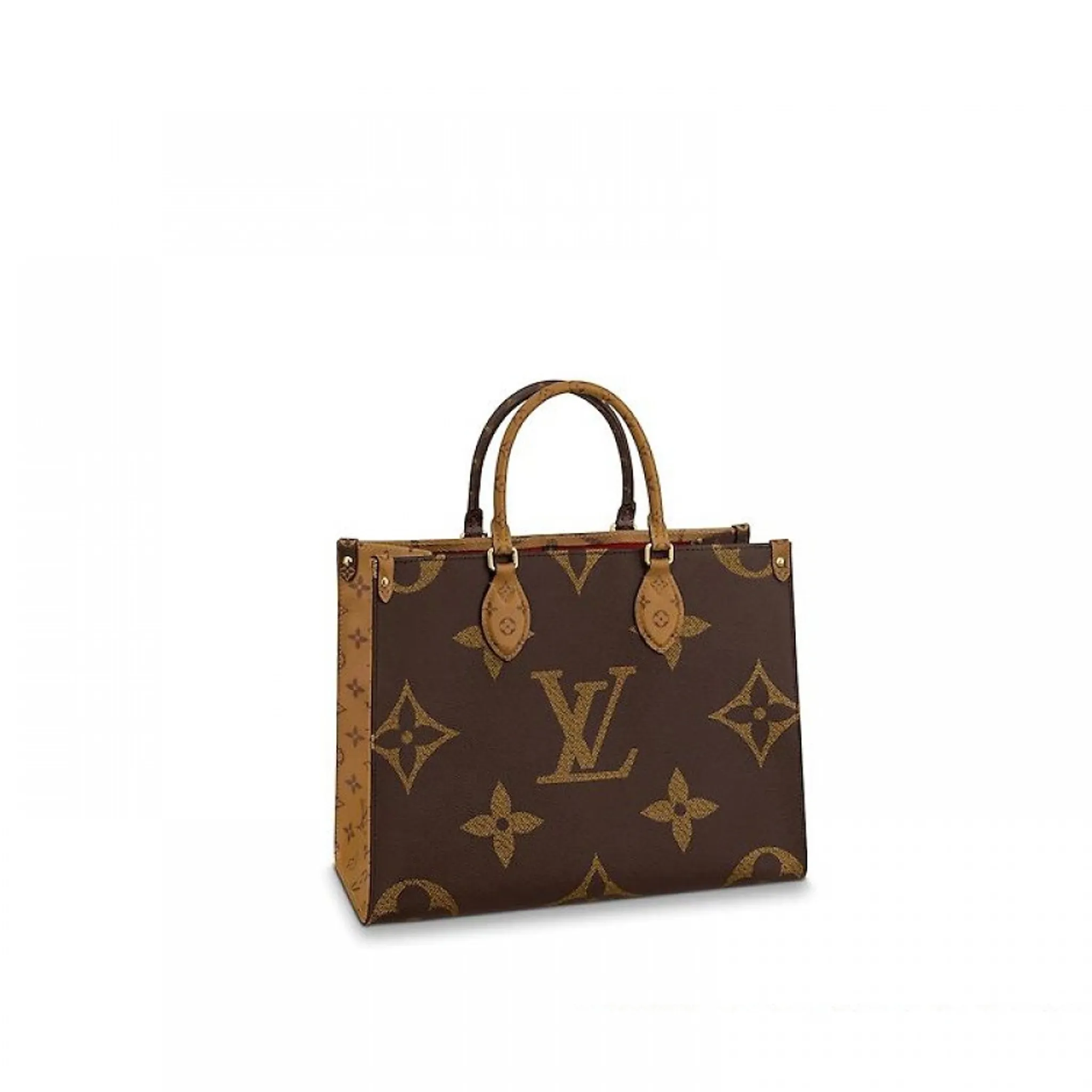 LOUIS VUITTON ONTHEGO MONOGRAM GIANT REVERSE MM BROWN M45039 LOUIS VUITTON ONTHEGO MONOGRAM GIANT REVERSE MM BROWN M45039