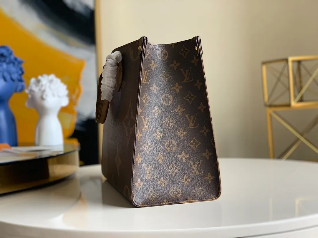 LOUIS VUITTON ONTHEGO MONOGRAM GIANT REVERSE MM BROWN M45039_3 LOUIS VUITTON ONTHEGO MONOGRAM GIANT REVERSE MM BROWN M45039 3