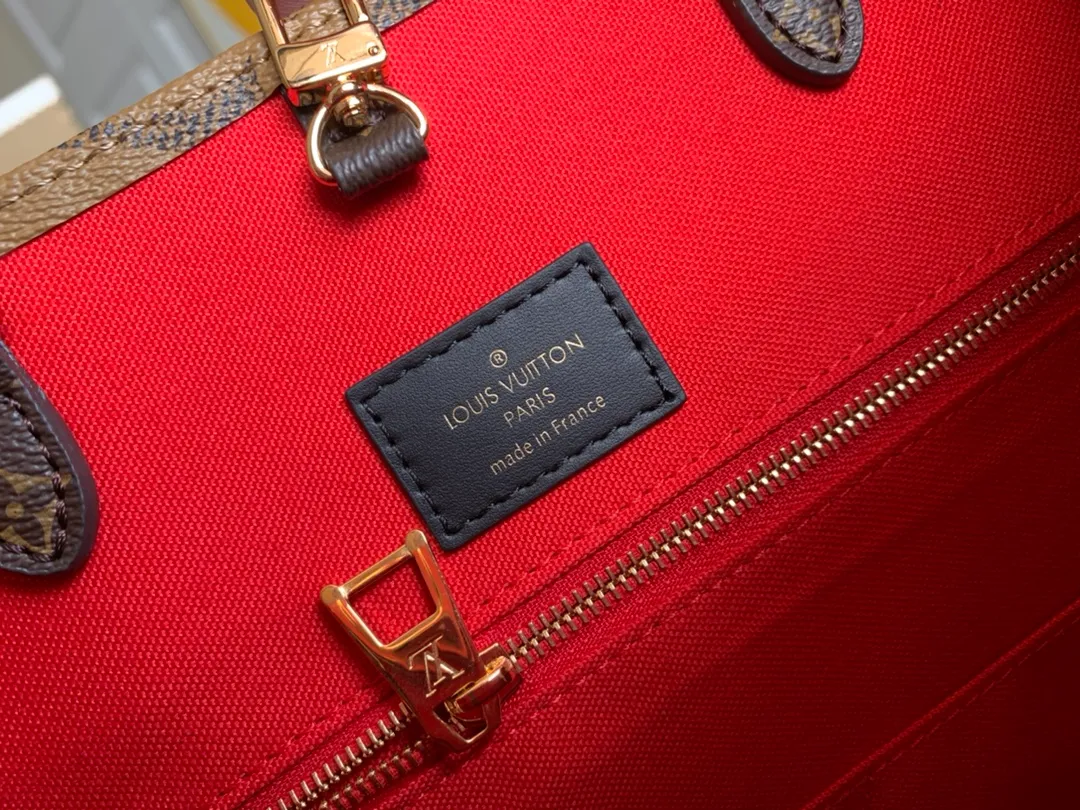 LOUIS VUITTON ONTHEGO MONOGRAM GIANT REVERSE MM BROWN M45039_8 LOUIS VUITTON ONTHEGO MONOGRAM GIANT REVERSE MM BROWN M45039 8