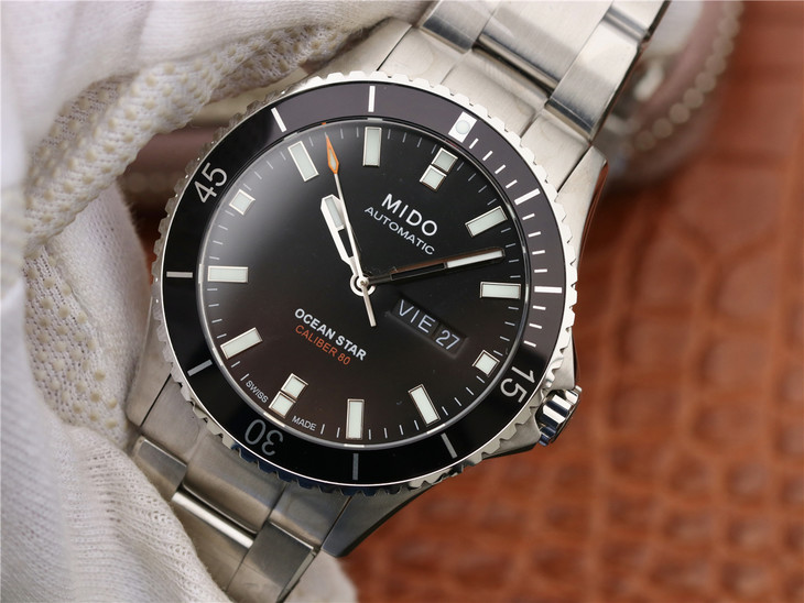 MIDO-OCEAN-STAR-200-STAINLESS-STEEL-BLACK-BRACELET-M026.430.11.051.00-03 MIDO OCEAN STAR 200 STAINLESS STEEL BLACK BRACELET M026.430.11.051.00 03