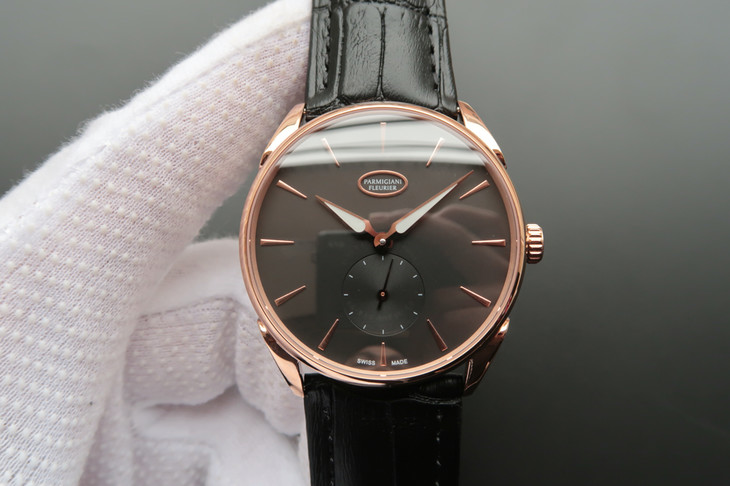 PARMIGIANI-FLEURIER-TONDA-1950-ROSE-GOLD-GRAPHITE-ALLIGATOR-01 PARMIGIANI FLEURIER TONDA 1950 ROSE GOLD GRAPHITE ALLIGATOR 01