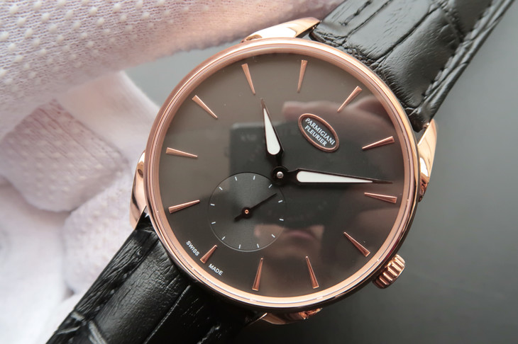 PARMIGIANI-FLEURIER-TONDA-1950-ROSE-GOLD-GRAPHITE-ALLIGATOR-04 PARMIGIANI FLEURIER TONDA 1950 ROSE GOLD GRAPHITE ALLIGATOR 04