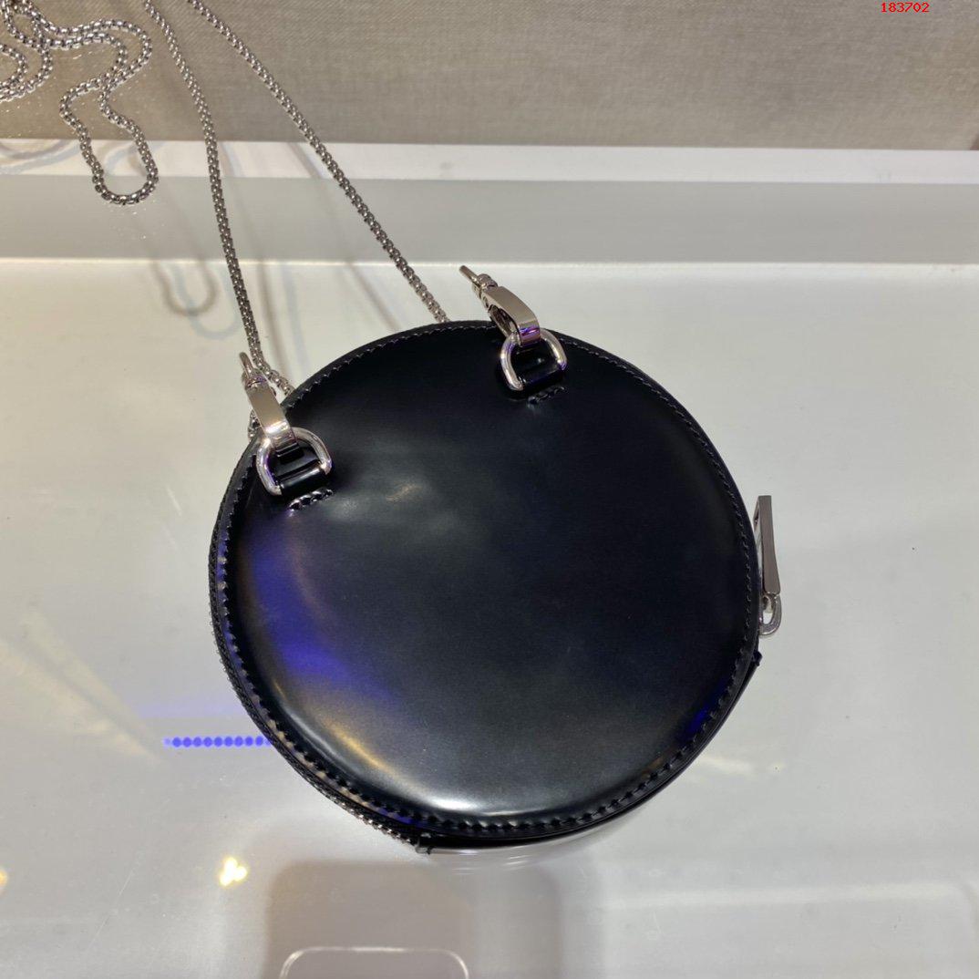 PRADA-BRUSHED-LEATHER-MINI-POUCH-BLACK-1NR003-06 PRADA BRUSHED LEATHER MINI POUCH BLACK 1NR003 06