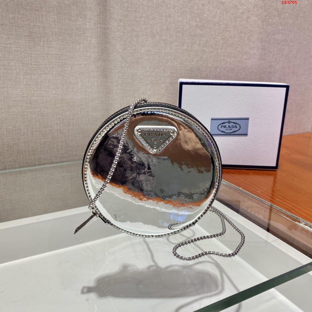 PRADA-BRUSHED-LEATHER-MINI-POUCH-SILVER-1NR003-01 PRADA BRUSHED LEATHER MINI POUCH SILVER 1NR003 01