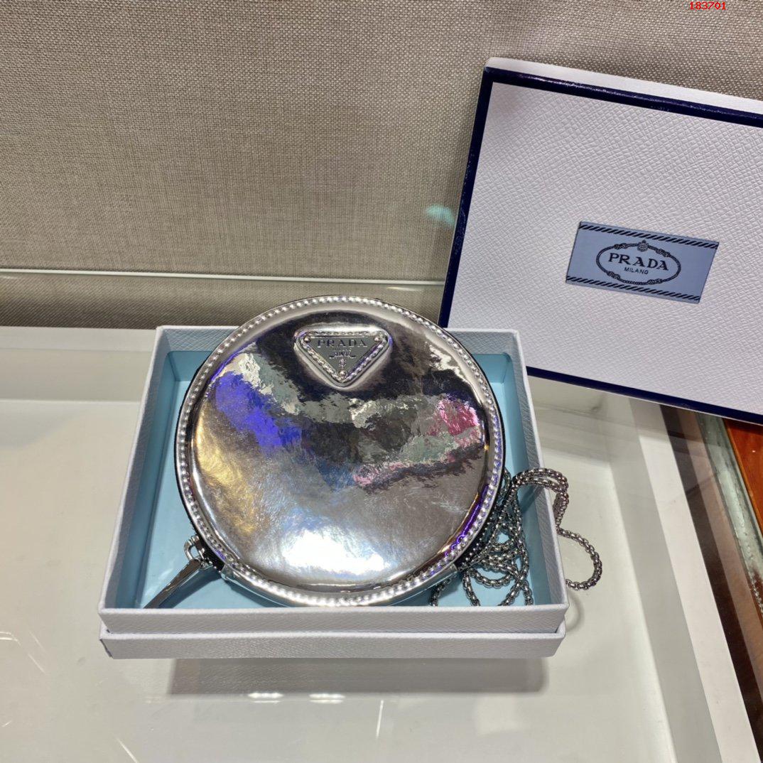 PRADA-BRUSHED-LEATHER-MINI-POUCH-SILVER-1NR003-02 PRADA BRUSHED LEATHER MINI POUCH SILVER 1NR003 02