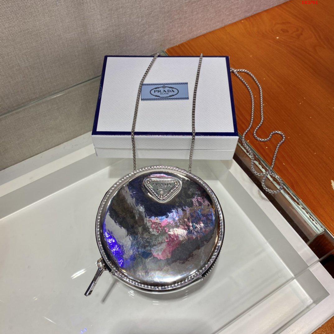 PRADA-BRUSHED-LEATHER-MINI-POUCH-SILVER-1NR003-03 PRADA BRUSHED LEATHER MINI POUCH SILVER 1NR003 03