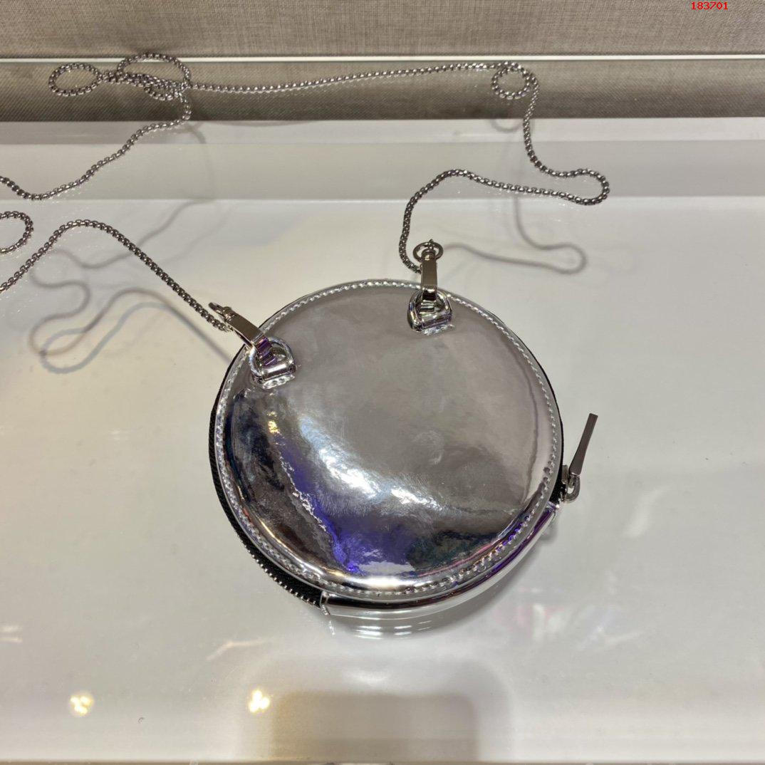 PRADA-BRUSHED-LEATHER-MINI-POUCH-SILVER-1NR003-05 PRADA BRUSHED LEATHER MINI POUCH SILVER 1NR003 05