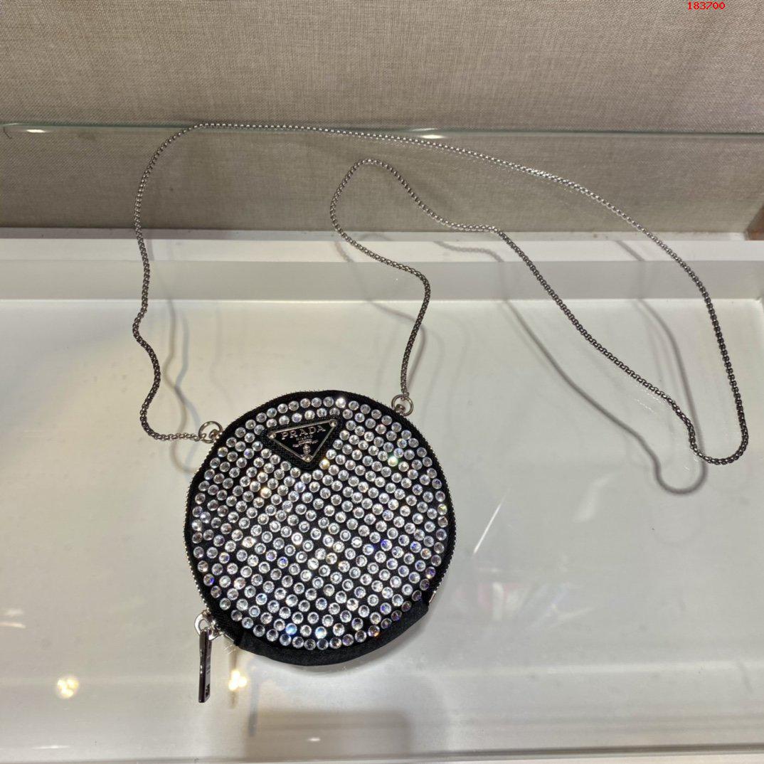 PRADA-ROUND-SATIN-MINI-POUCH-WITH-ARTIFICIAL-CRYSTALS-1NR003-03 PRADA ROUND SATIN MINI POUCH WITH ARTIFICIAL CRYSTALS 1NR003 03