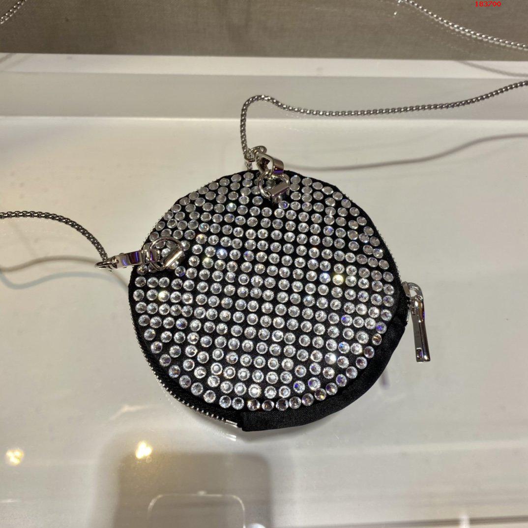 PRADA-ROUND-SATIN-MINI-POUCH-WITH-ARTIFICIAL-CRYSTALS-1NR003-05 PRADA ROUND SATIN MINI POUCH WITH ARTIFICIAL CRYSTALS 1NR003 05