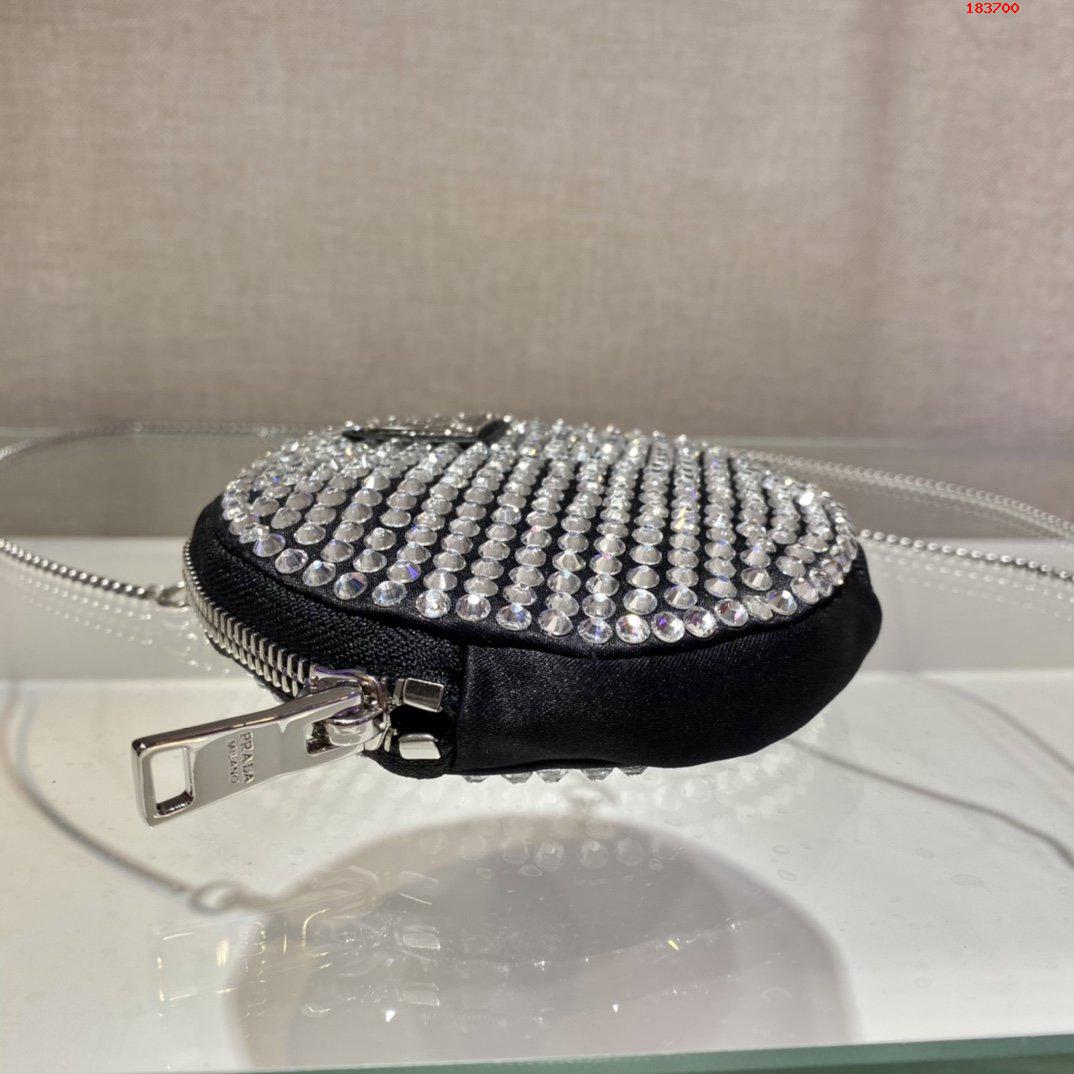 PRADA-ROUND-SATIN-MINI-POUCH-WITH-ARTIFICIAL-CRYSTALS-1NR003-06 PRADA ROUND SATIN MINI POUCH WITH ARTIFICIAL CRYSTALS 1NR003 06