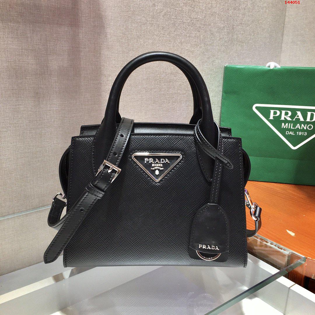 PRADA-SAFFIANO-LEATHER-PRADA-KRISTEN-HANDBAG-BLACK-1BA269-01 PRADA SAFFIANO LEATHER PRADA KRISTEN HANDBAG BLACK 1BA269 01
