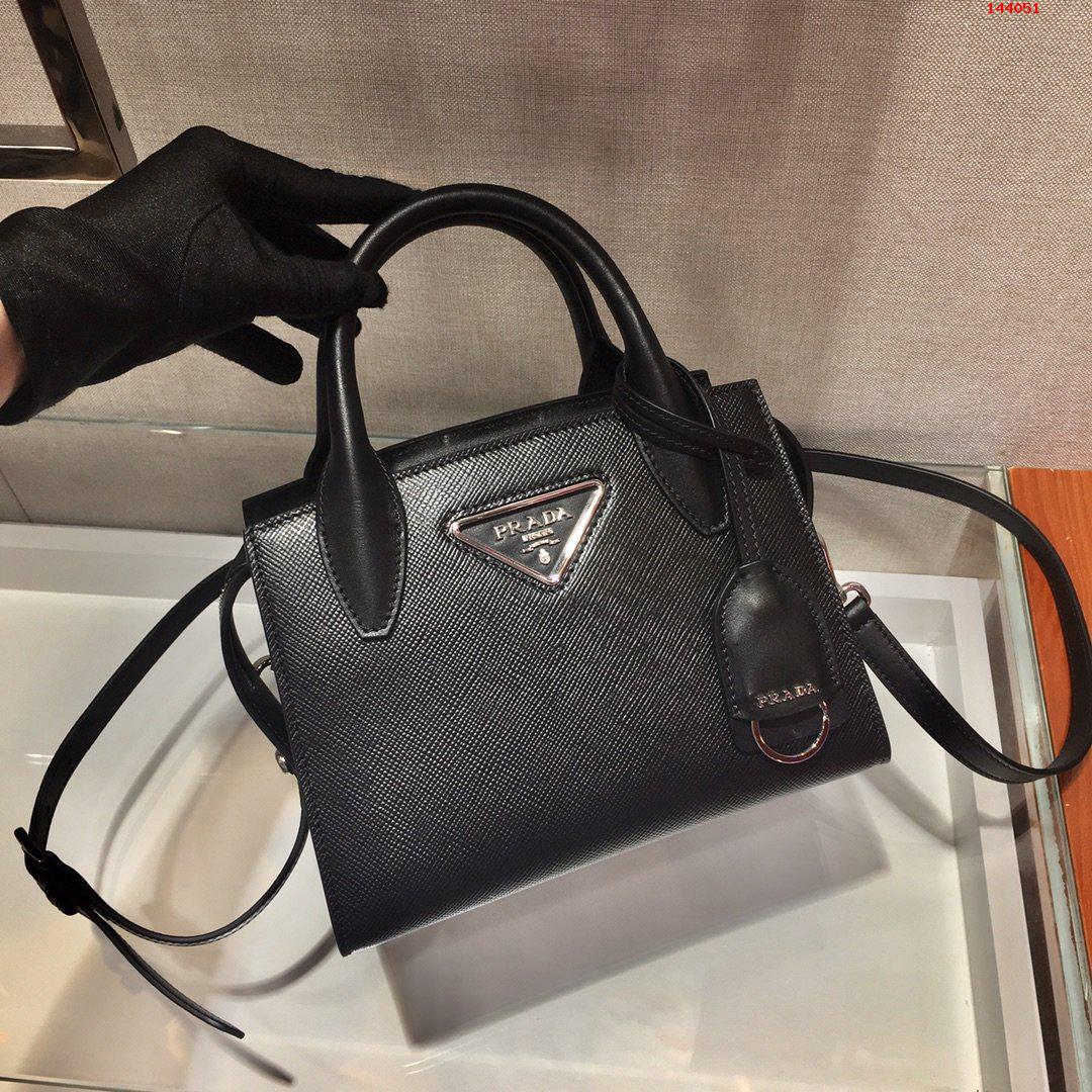 PRADA-SAFFIANO-LEATHER-PRADA-KRISTEN-HANDBAG-BLACK-1BA269-02 PRADA SAFFIANO LEATHER PRADA KRISTEN HANDBAG BLACK 1BA269 02