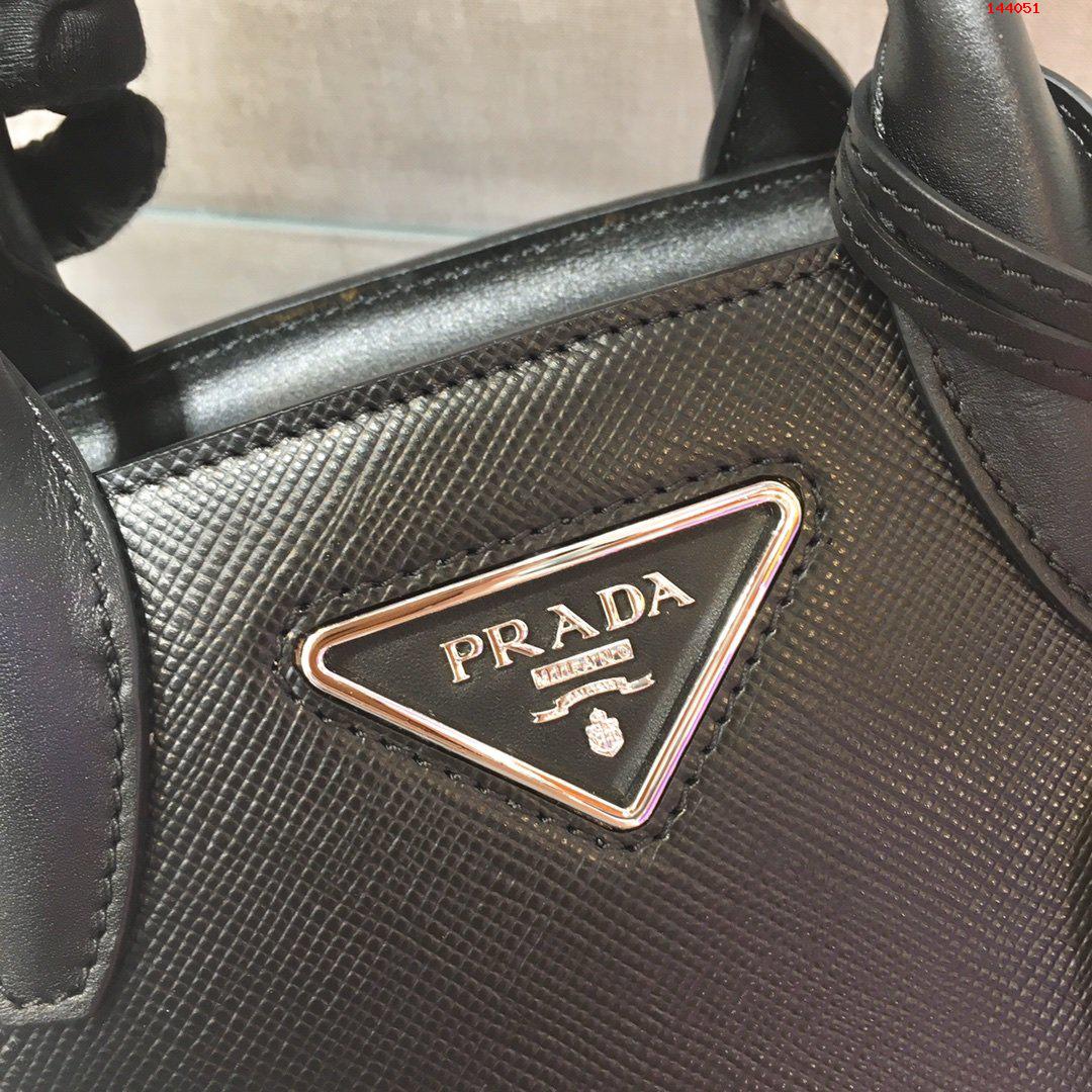 PRADA-SAFFIANO-LEATHER-PRADA-KRISTEN-HANDBAG-BLACK-1BA269-06 PRADA SAFFIANO LEATHER PRADA KRISTEN HANDBAG BLACK 1BA269 06