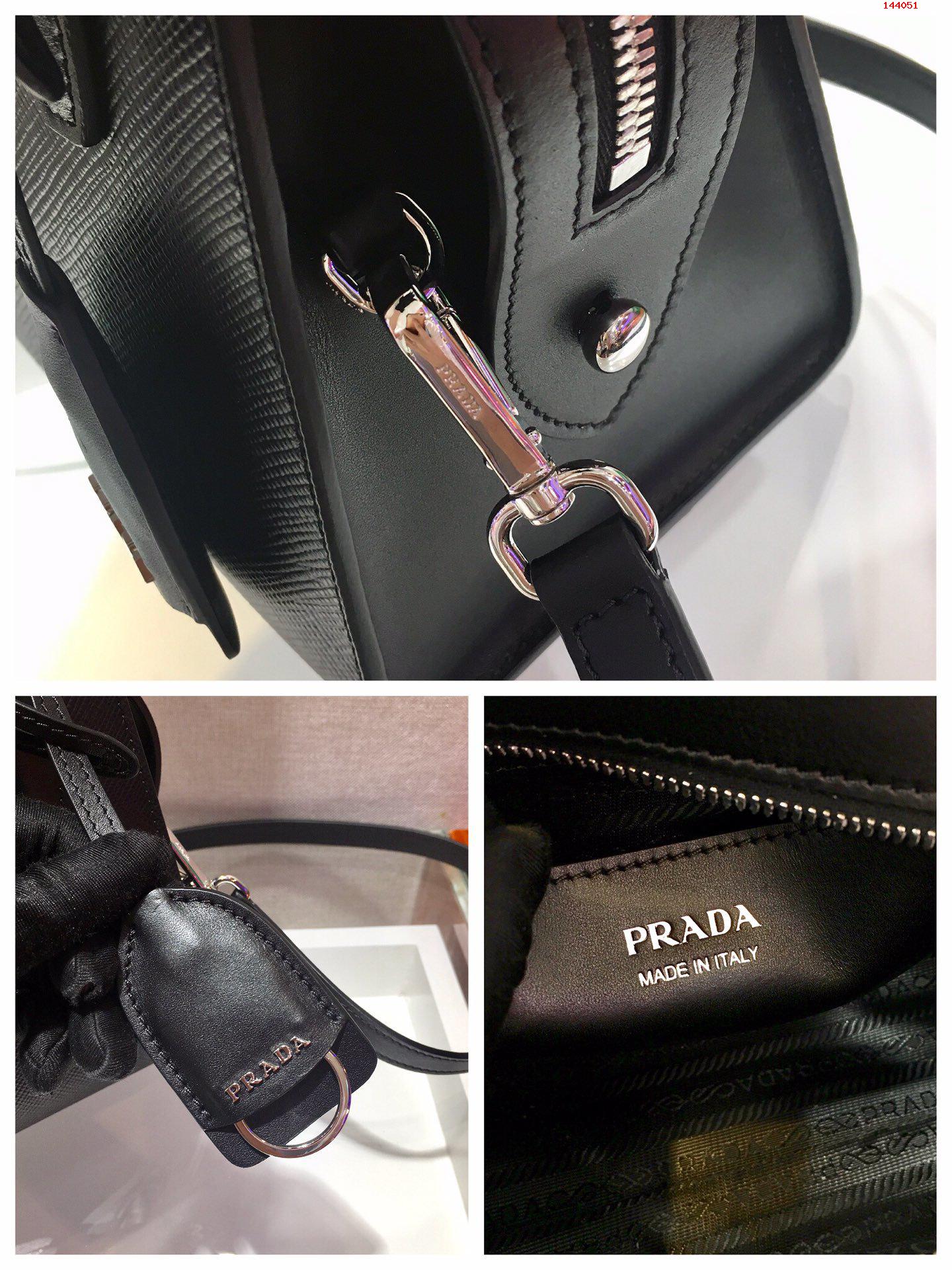 PRADA-SAFFIANO-LEATHER-PRADA-KRISTEN-HANDBAG-BLACK-1BA269-08 PRADA SAFFIANO LEATHER PRADA KRISTEN HANDBAG BLACK 1BA269 08