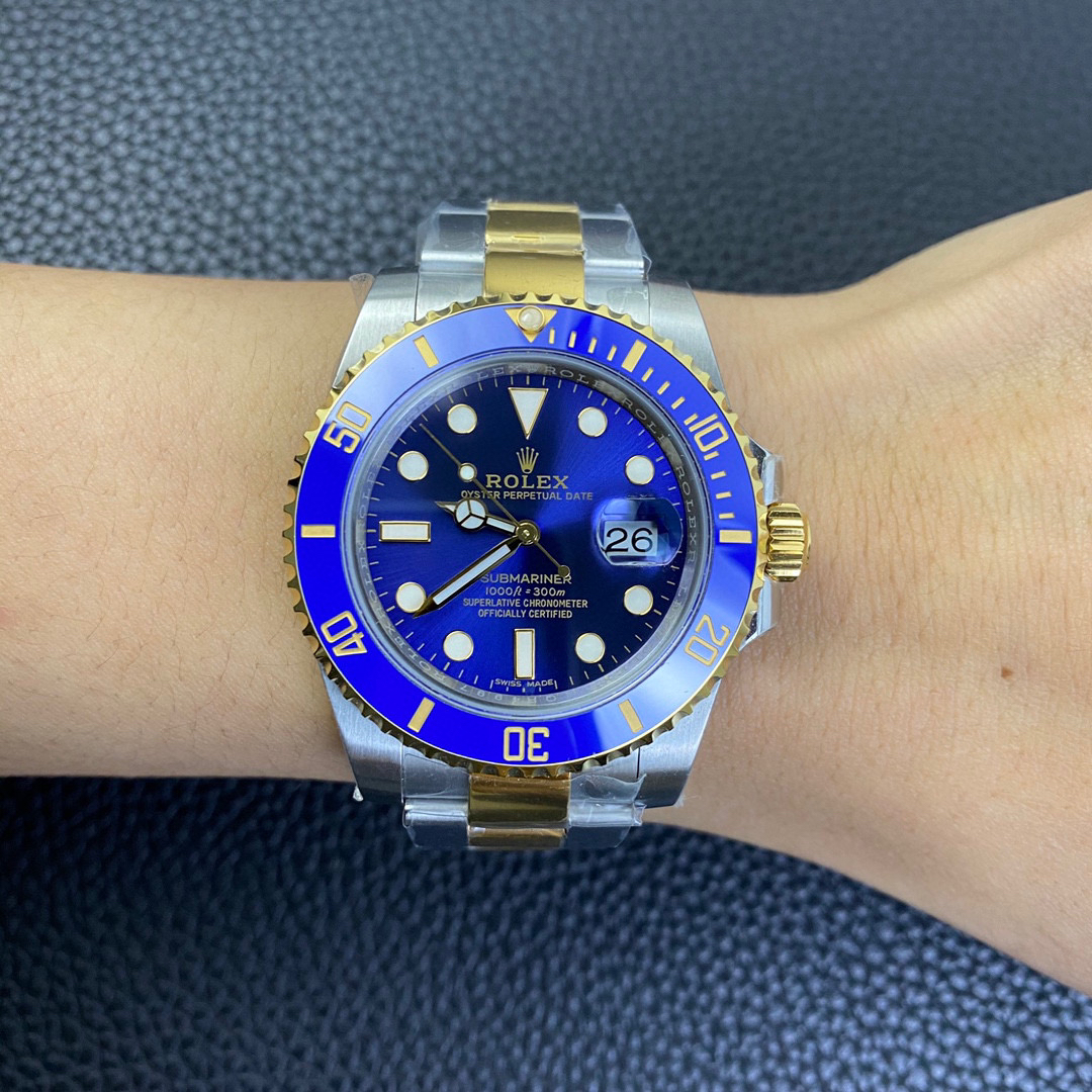 ROLEX-SUBMARINER-DATE-ROLESOR-BLUE-CERACHROM-116613LB-0005-010 ROLEX SUBMARINER DATE ROLESOR BLUE CERACHROM 116613LB 0005 010