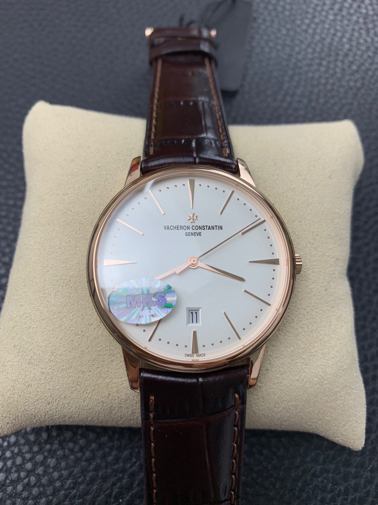 VACHERON-CONSTANTIN-PATRIMONY-CONTEMPORAINE-SELF-WINDING-PINK-GOLD-SILVER-85180-000R-9248-01 VACHERON CONSTANTIN PATRIMONY CONTEMPORAINE SELF WINDING PINK GOLD SILVER 85180 000R 9248 01