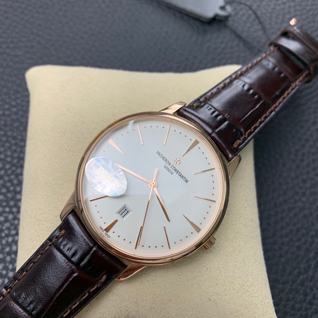 VACHERON-CONSTANTIN-PATRIMONY-CONTEMPORAINE-SELF-WINDING-PINK-GOLD-SILVER-85180-000R-9248-05 VACHERON CONSTANTIN PATRIMONY CONTEMPORAINE SELF WINDING PINK GOLD SILVER 85180 000R 9248 05
