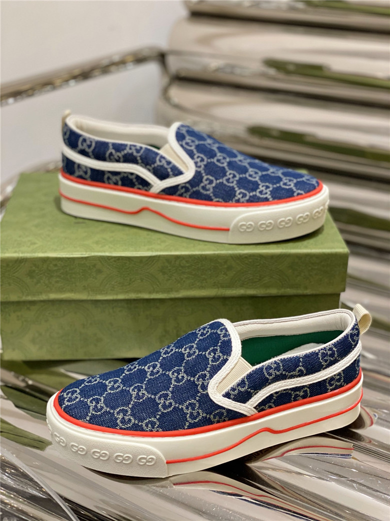 WOMEN'S-GUCCI-TENNIS-1977-SLIP-ON-SNEAKER-BLUE-624733-2KQ30-4466-03 WOMENS GUCCI TENNIS 1977 SLIP ON SNEAKER BLUE 624733 2KQ30 4466 03