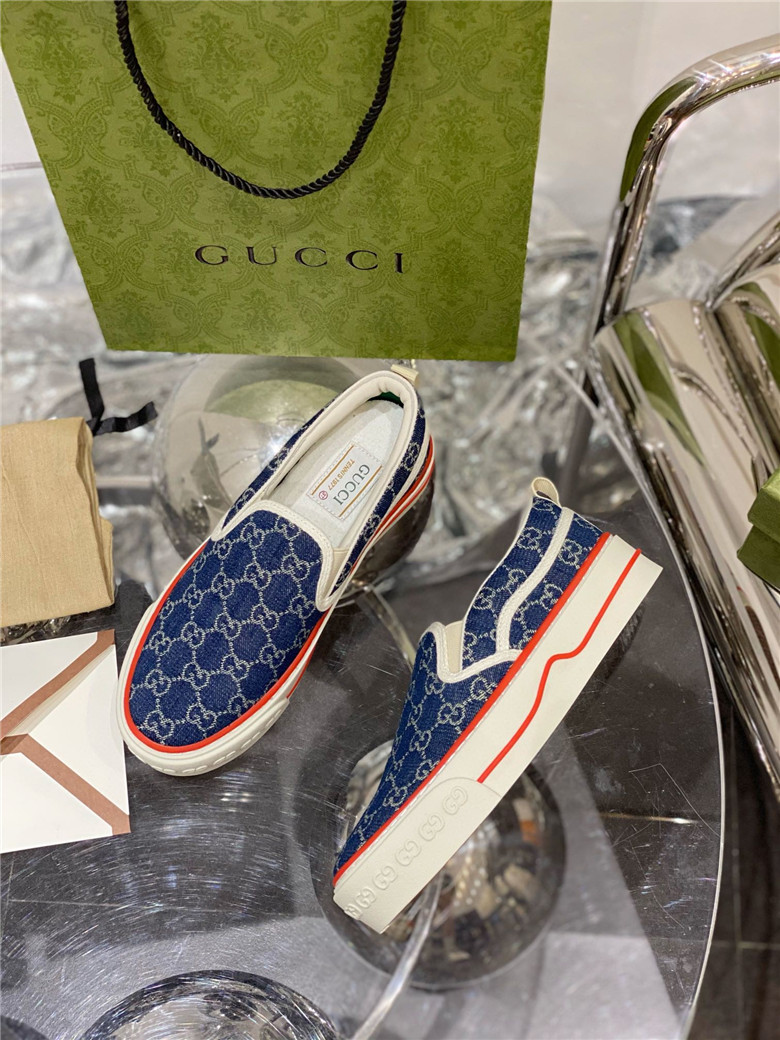 WOMEN'S-GUCCI-TENNIS-1977-SLIP-ON-SNEAKER-BLUE-624733-2KQ30-4466-04 WOMENS GUCCI TENNIS 1977 SLIP ON SNEAKER BLUE 624733 2KQ30 4466 04