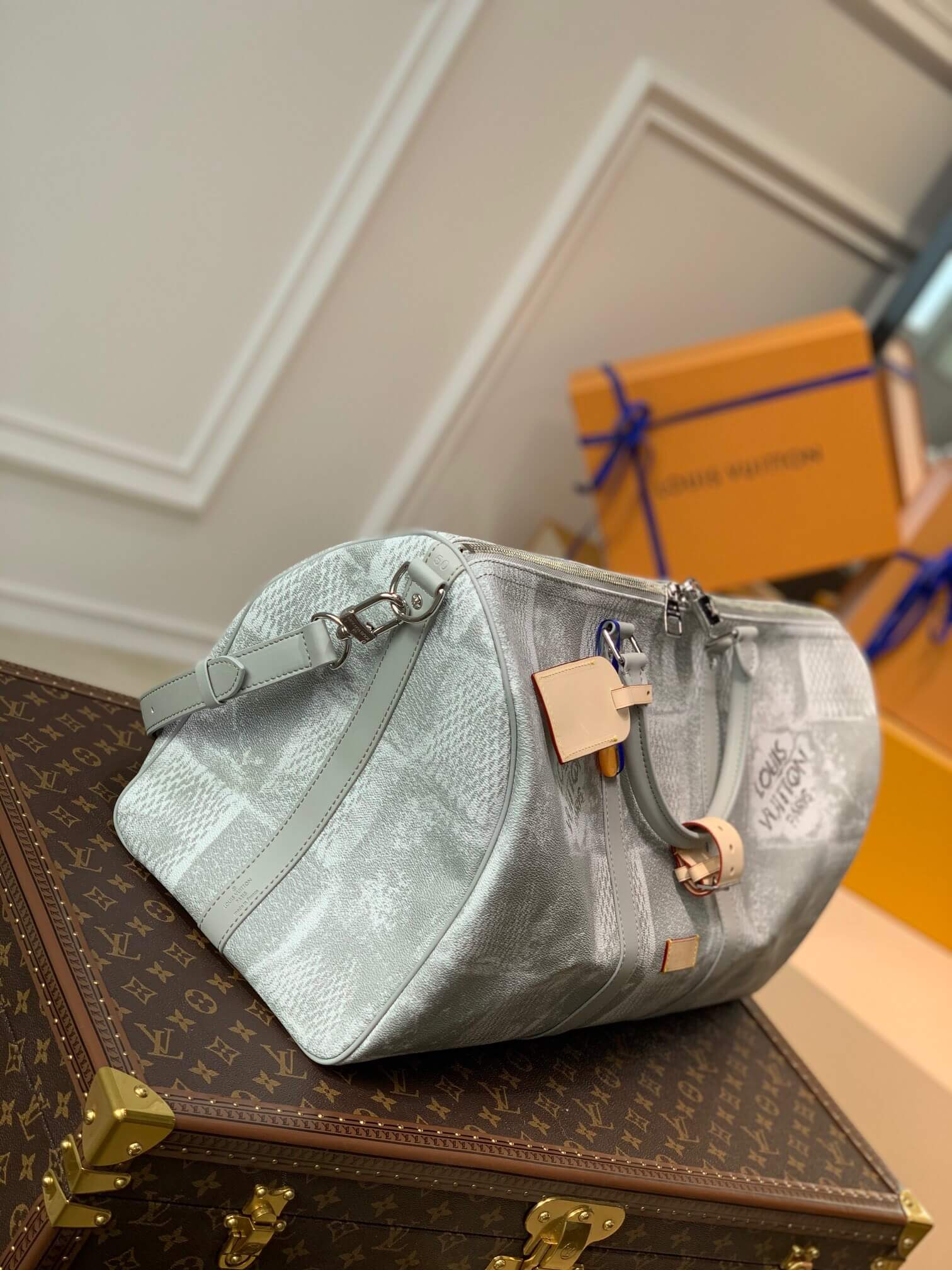 louis-vuitton-keepall-bandoulière-50-damier-other-travel-N50069-03 louis vuitton keepall bandouliere 50 damier other travel N50069 03