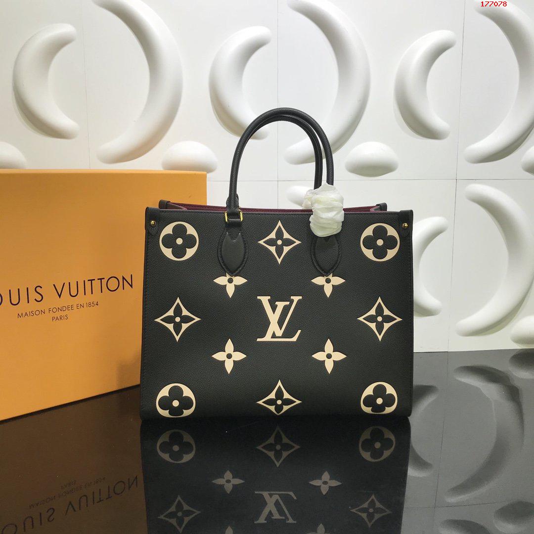 louis-vuitton-onthego-mm-bicolor-monogram-empreinte-leather-handbags-M45495-01 louis vuitton onthego mm bicolor monogram empreinte leather handbags M45495 01