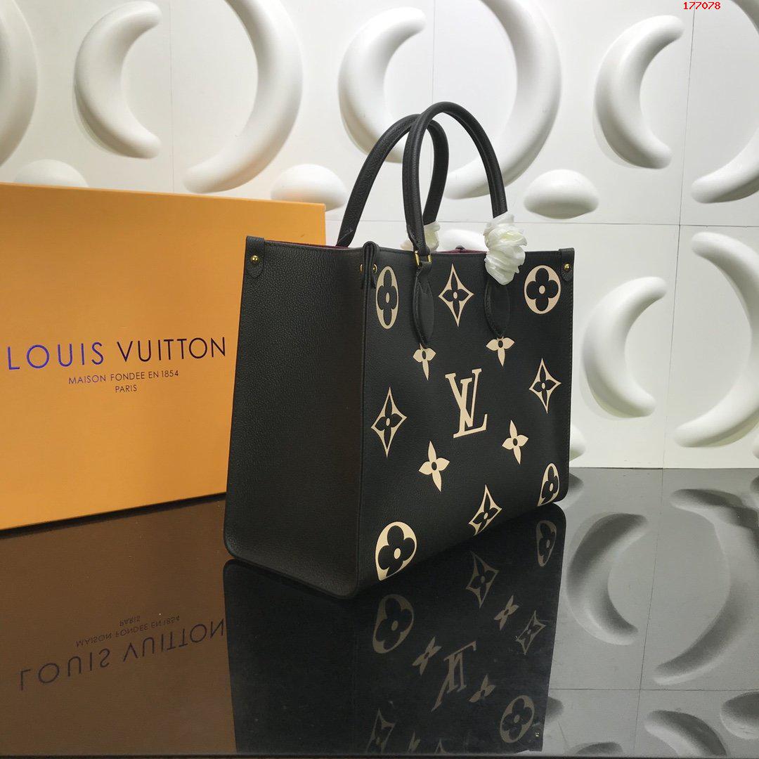 louis-vuitton-onthego-mm-bicolor-monogram-empreinte-leather-handbags-M45495-02 louis vuitton onthego mm bicolor monogram empreinte leather handbags M45495 02