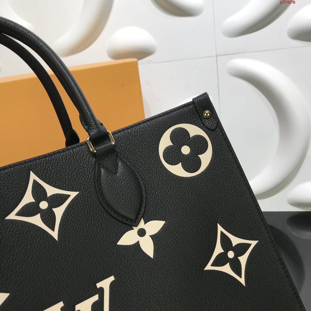 louis-vuitton-onthego-mm-bicolor-monogram-empreinte-leather-handbags-M45495-05 louis vuitton onthego mm bicolor monogram empreinte leather handbags M45495 05