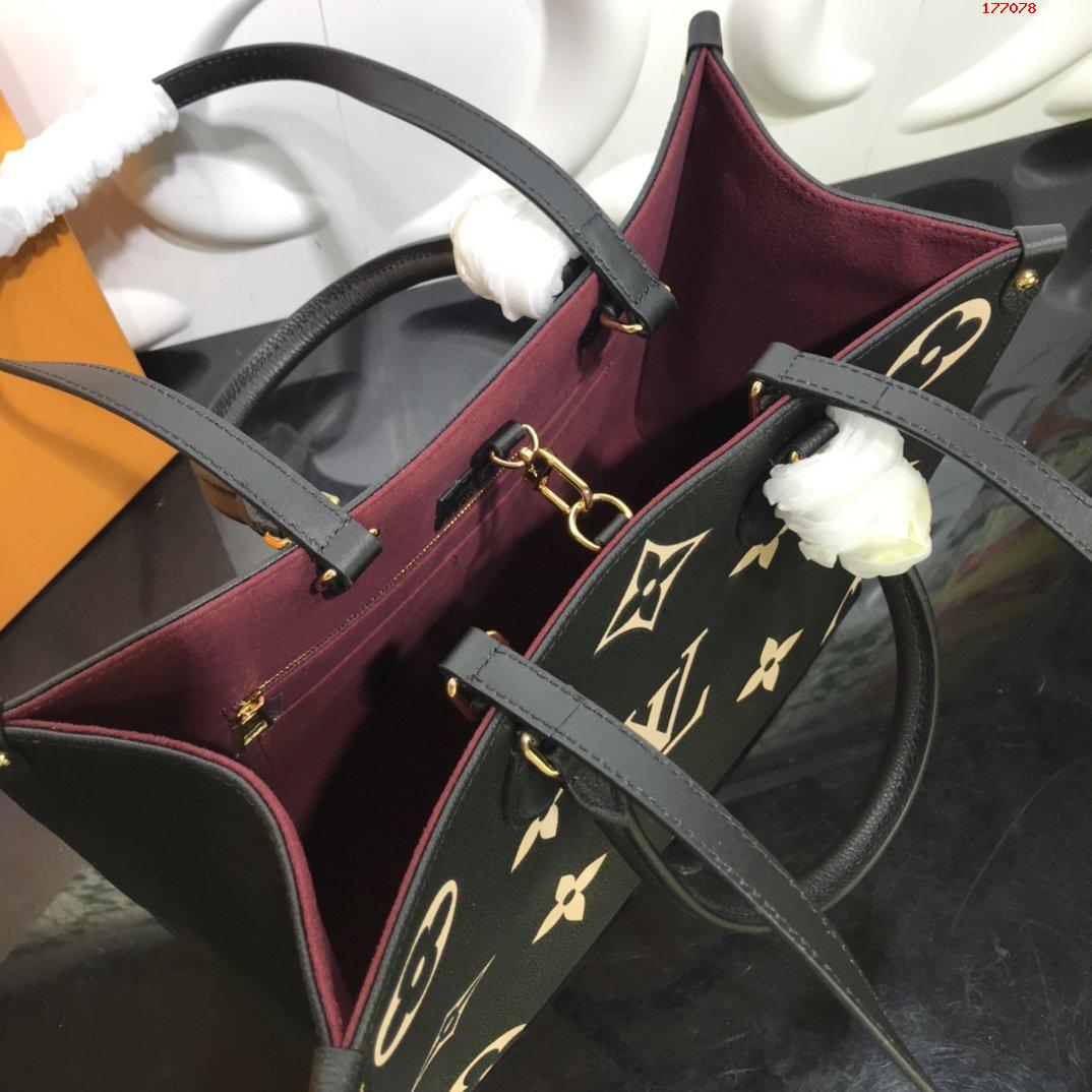 louis-vuitton-onthego-mm-bicolor-monogram-empreinte-leather-handbags-M45495-07 louis vuitton onthego mm bicolor monogram empreinte leather handbags M45495 07