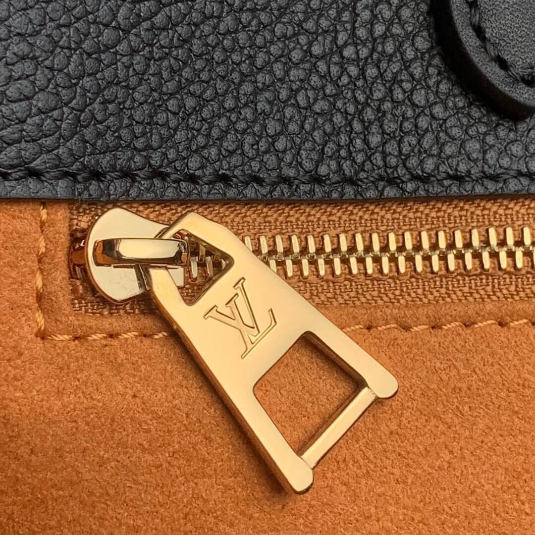 louis-vuitton-onthego-mm-monogram-empreinte-leather-handbags-M45595-05 louis vuitton onthego mm monogram empreinte leather handbags M45595 05