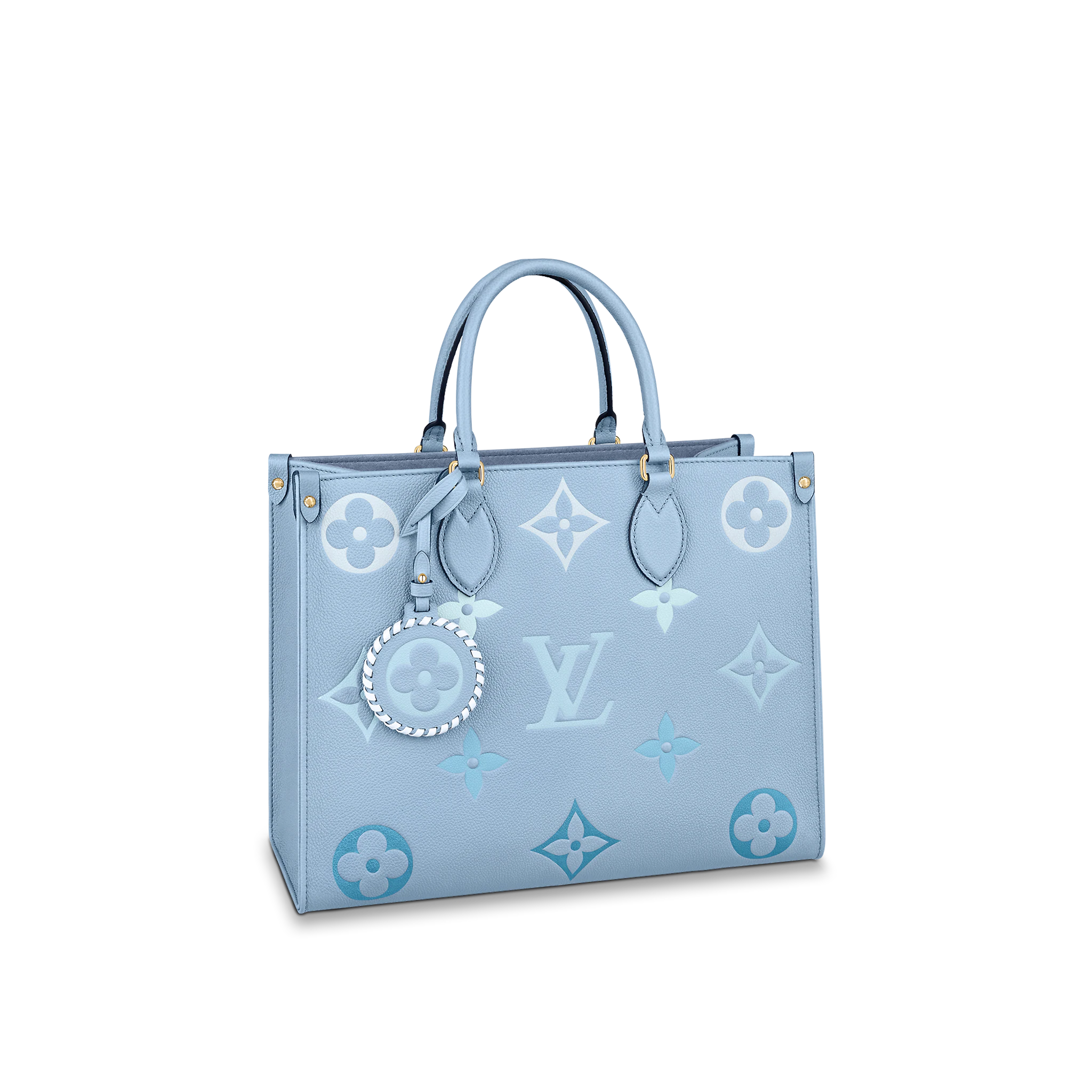 louis-vuitton-onthego-mm-monogram-empreinte-leather-handbags-M45718-01 louis vuitton onthego mm monogram empreinte leather handbags M45718 01