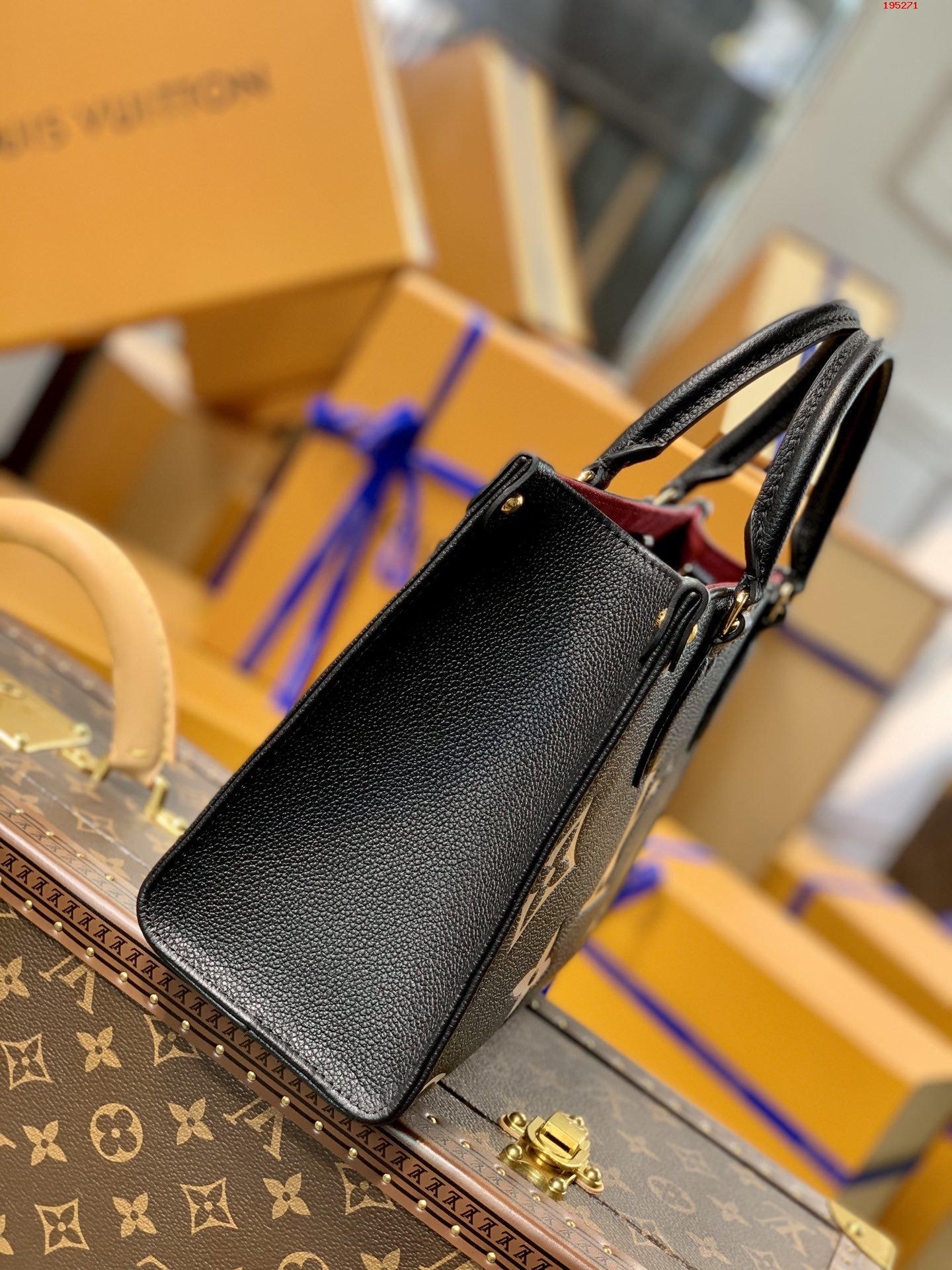 louis-vuitton-onthego-pm-bicolor-monogram-empreinte-leather-handbags-M45659-04 louis vuitton onthego pm bicolor monogram empreinte leather handbags M45659 04
