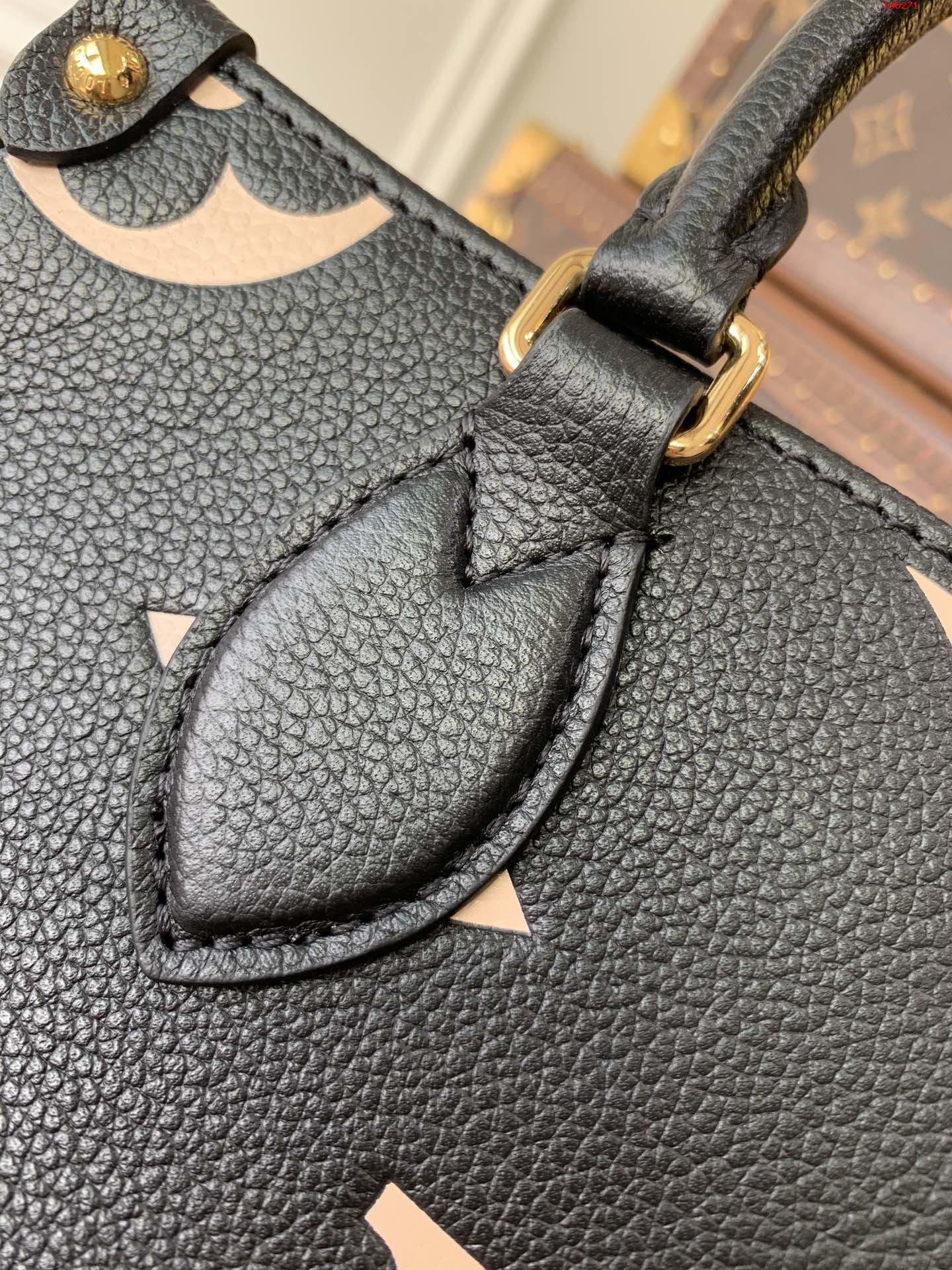 louis-vuitton-onthego-pm-bicolor-monogram-empreinte-leather-handbags-M45659-08 louis vuitton onthego pm bicolor monogram empreinte leather handbags M45659 08