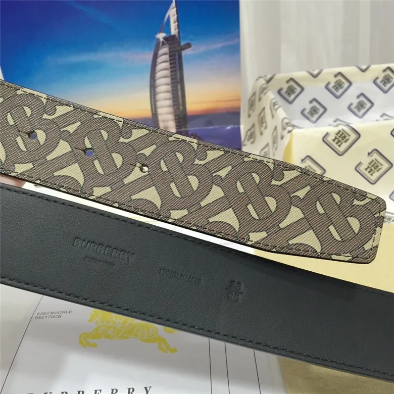 BURBERRY-REVERSIBLE-MONOGRAM-LEATHER-BELT-BRIDLE-BROWN-80241921-07 BURBERRY REVERSIBLE MONOGRAM LEATHER BELT BRIDLE BROWN 80241921 07