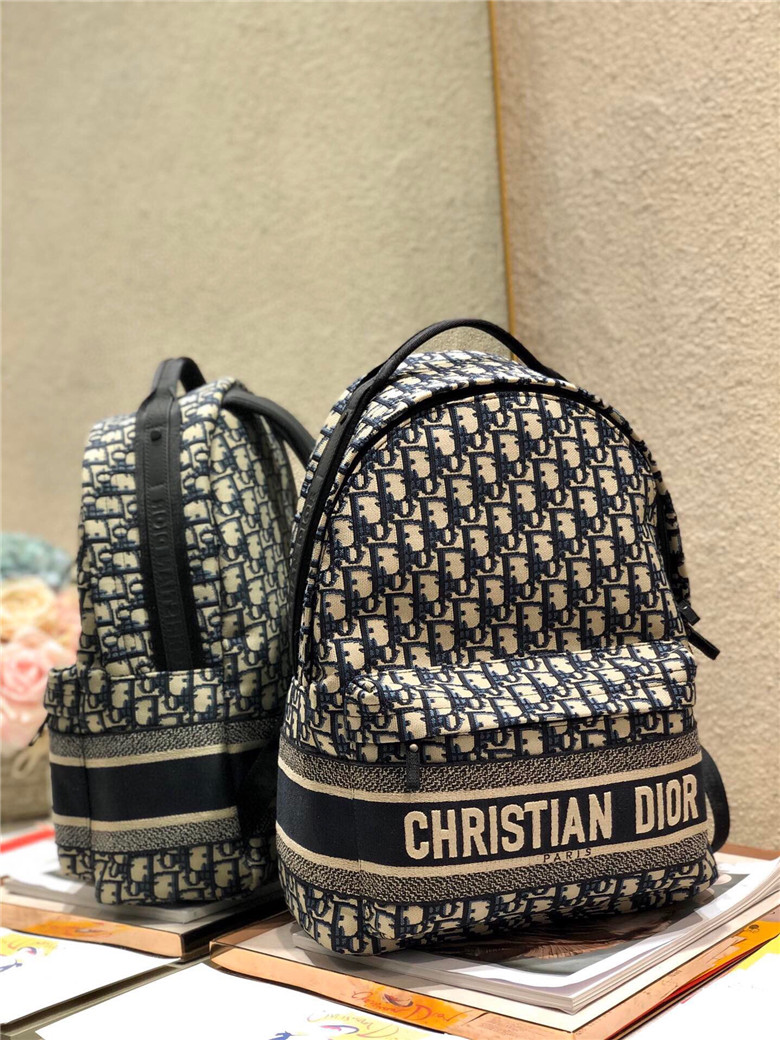 DIOR-DIORTRAVEL-BACKPACK-BLUE-DIOR-OBLIQUE-JACQUARD-M6104STZQ_M928-02 DIOR DIORTRAVEL BACKPACK BLUE DIOR OBLIQUE JACQUARD M6104STZQ M928 02