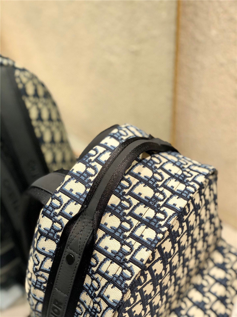DIOR-DIORTRAVEL-BACKPACK-BLUE-DIOR-OBLIQUE-JACQUARD-M6104STZQ_M928-07 DIOR DIORTRAVEL BACKPACK BLUE DIOR OBLIQUE JACQUARD M6104STZQ M928 07
