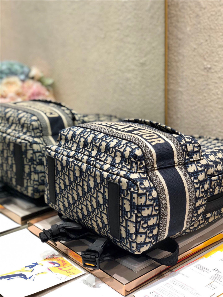 DIOR-DIORTRAVEL-BACKPACK-BLUE-DIOR-OBLIQUE-JACQUARD-M6104STZQ_M928-09 DIOR DIORTRAVEL BACKPACK BLUE DIOR OBLIQUE JACQUARD M6104STZQ M928 09