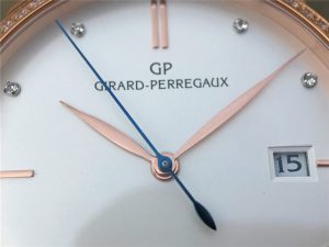 GIRARD PERREGAUX 1966 38 PINK GOLD BLACK DIAMOND SILVER 49525D52A1A1 BK6A 05
