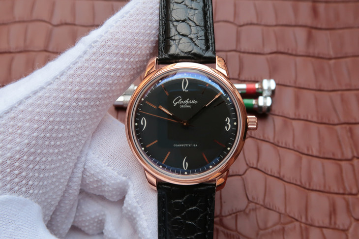 GLASHÜTTE-ORIGINAL-SIXTIES-ROSE-GOLD-BLACK-1-39-52-02-01-04-01 GLASHUTTE ORIGINAL SIXTIES ROSE GOLD BLACK 1 39 52 02 01 04 01