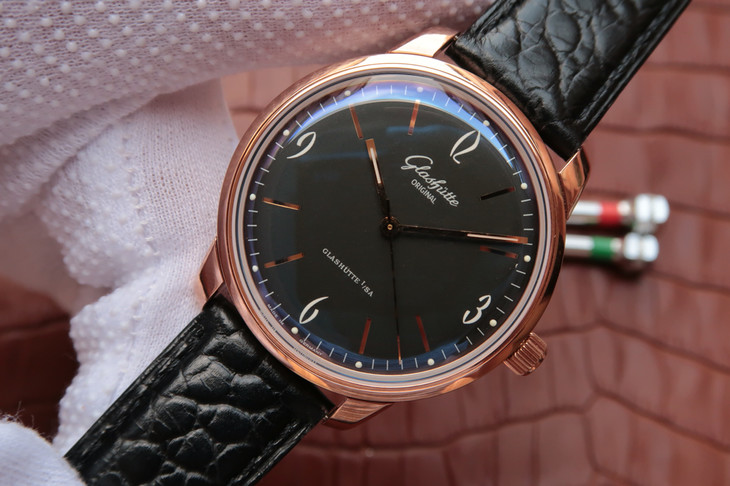 GLASHÜTTE-ORIGINAL-SIXTIES-ROSE-GOLD-BLACK-1-39-52-02-01-04-03 GLASHUTTE ORIGINAL SIXTIES ROSE GOLD BLACK 1 39 52 02 01 04 03