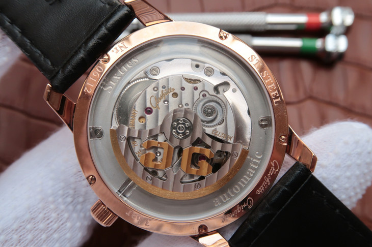 GLASHÜTTE-ORIGINAL-SIXTIES-ROSE-GOLD-BLACK-1-39-52-02-01-04-08 GLASHUTTE ORIGINAL SIXTIES ROSE GOLD BLACK 1 39 52 02 01 04 08