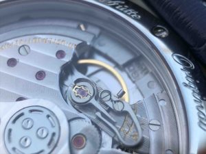 GLASHÜTTE ORIGINAL SENATOR PANORAMA DATE MOONPHASE STAINLESS STEEL BLUE 100 04 05 12 30 015