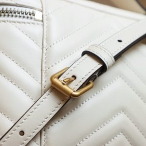 GUCCI GG MARMONT MINI BAG WHITE 672253 DTDHT 011
