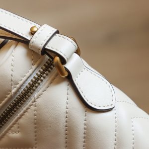GUCCI GG MARMONT MINI BAG WHITE 672253 DTDHT 012