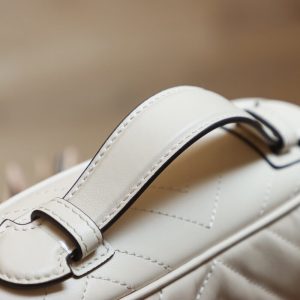 GUCCI GG MARMONT MINI BAG WHITE 672253 DTDHT 013