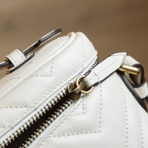 GUCCI GG MARMONT MINI BAG WHITE 672253 DTDHT 014