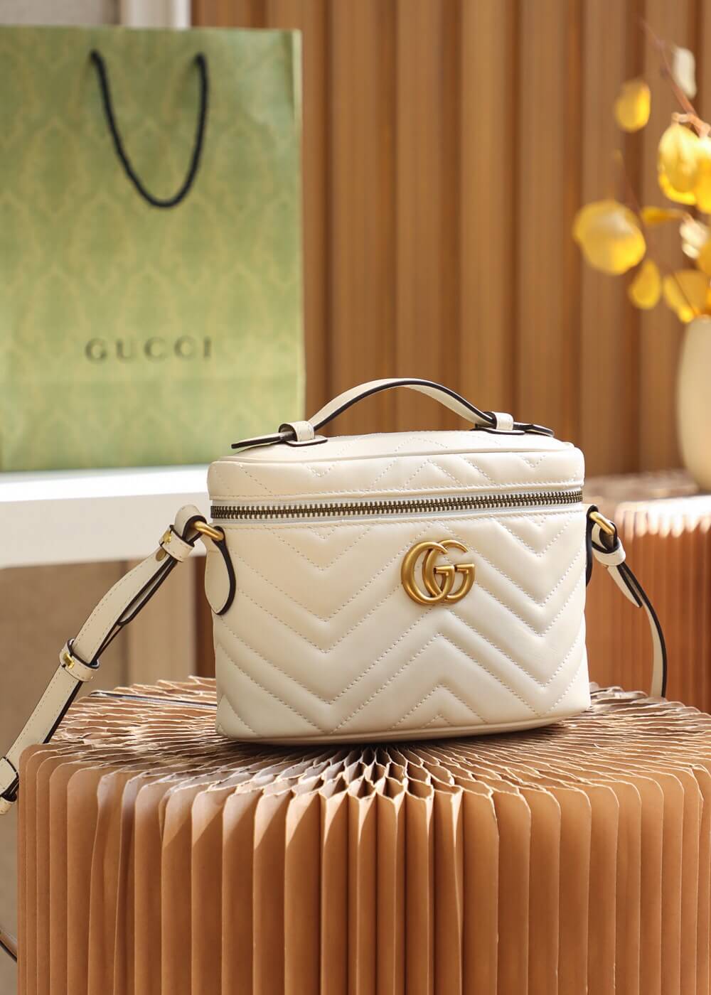 GUCCI-GG-MARMONT-MINI-BAG-WHITE-672253-DTDHT-02 GUCCI GG MARMONT MINI BAG WHITE 672253 DTDHT 02