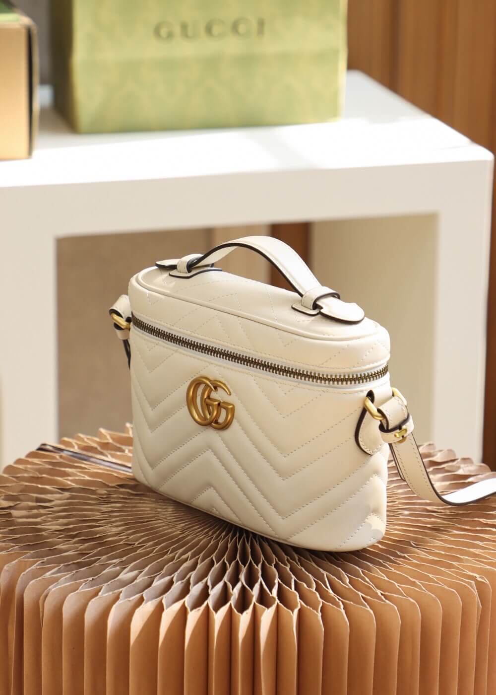 GUCCI-GG-MARMONT-MINI-BAG-WHITE-672253-DTDHT-05 GUCCI GG MARMONT MINI BAG WHITE 672253 DTDHT 05